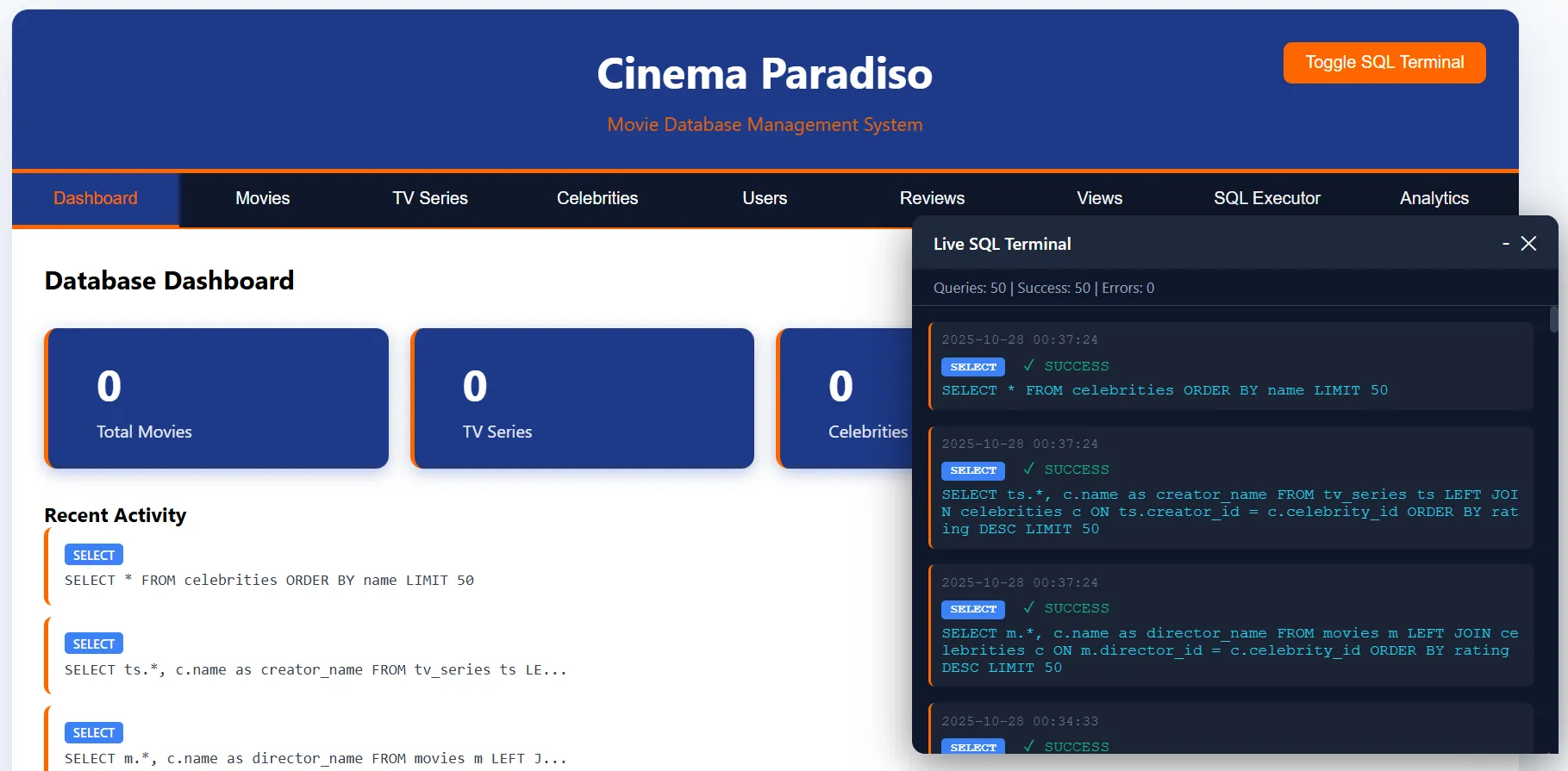 Project_ScreenShot_Movie Database Management